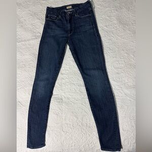 MOTHER Dark Blue Skinny Jeans